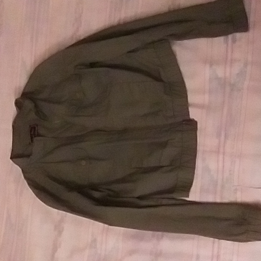 Girls green bomber jacket